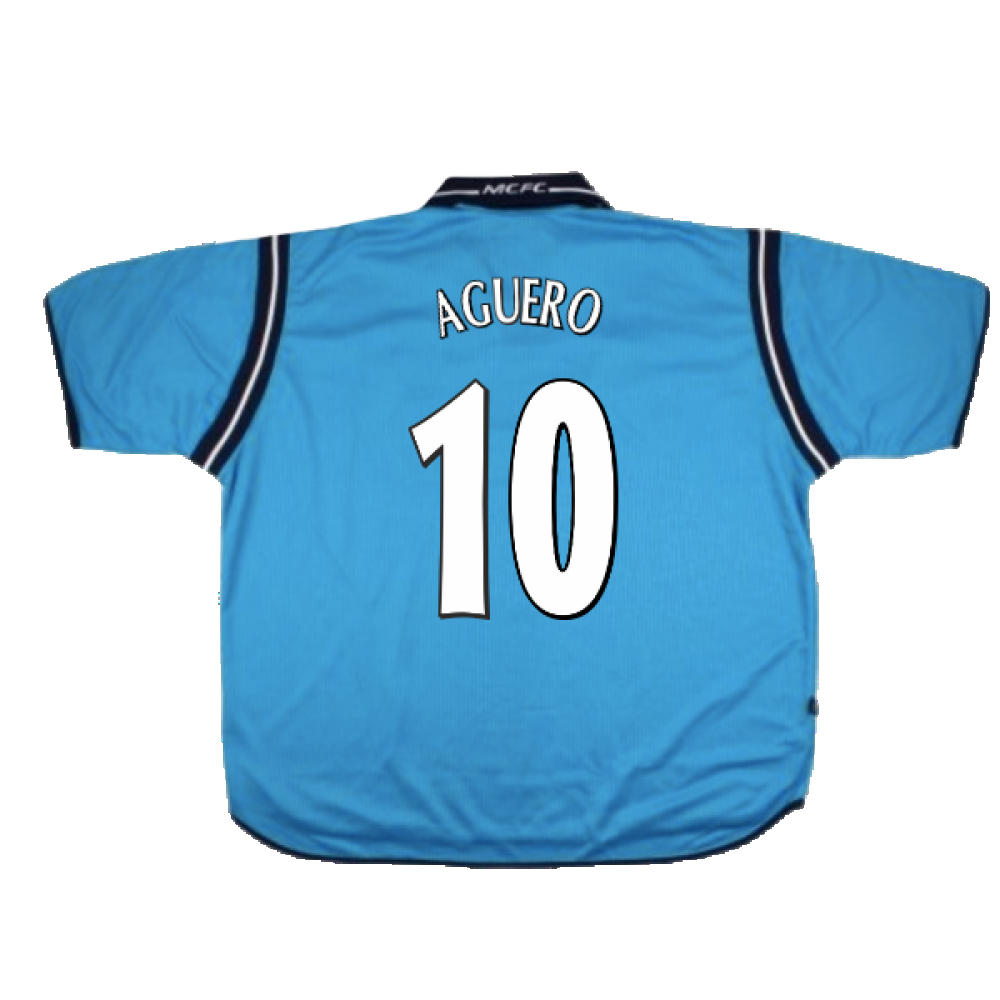 Manchester City 2002-03 Home Shirt (XXL) (Excellent) (Aguero 10)_1