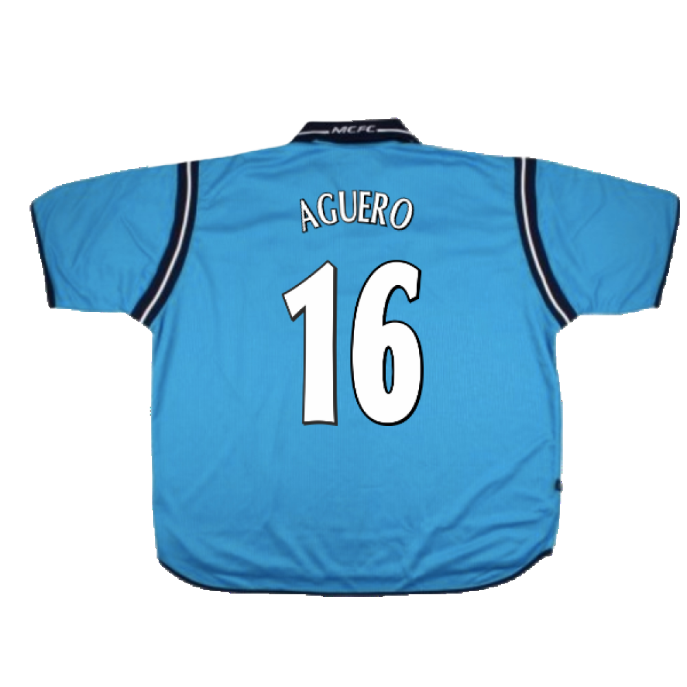 Manchester City 2002-03 Home Shirt (XXL) (Excellent) (Aguero 16)_1