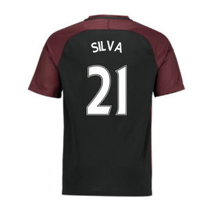 Manchester City 2016-17 Away Shirt (XXL) (Excellent) (Silva 21)_1