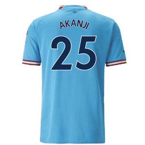 Manchester City 2022-23 Home Shirt (M) (Excellent) (Akanji 25)_1