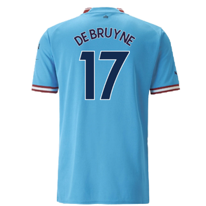 Manchester City 2022-23 Home Shirt (M) (Excellent) (De Bruyne 17)_1