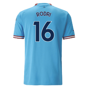 Manchester City 2022-23 Home Shirt (M) (Excellent) (Rodri 16)_1