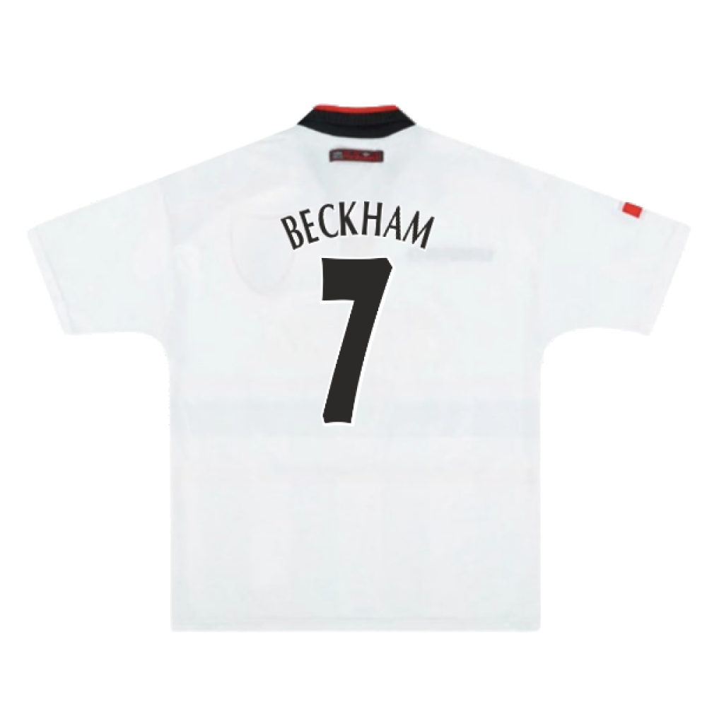 Manchester United 1997-98 Away Shirt (M) (Excellent) (Beckham 7)_1