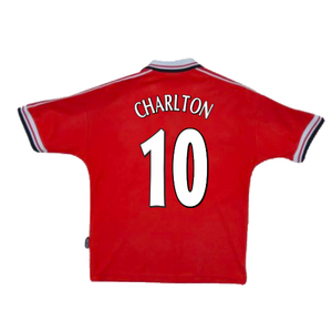 Manchester United 1998-00 Home Shirt (Y) (Excellent) (Charlton 10)_1