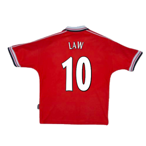 Manchester United 1998-00 Home Shirt (Y) (Excellent) (Law 10)_1