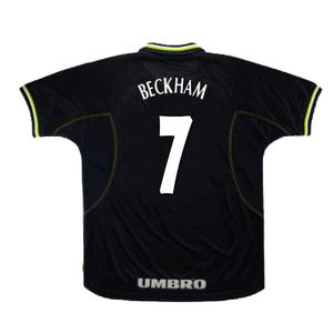 Manchester United 1998-99 Third Shirt (Excellent) (Beckham 7)_1