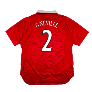 Manchester United 1999-2000 Champions League Home Shirt (XXL) (Excellent) (G Neville 2)_1