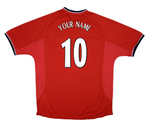 Manchester United 2000-02 Home Shirt ((Very Good) XL) (Your Name)_2