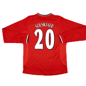 Manchester United 2000-02 Long Sleeved Home Shirt (XXL) (Excellent) (Solskjaer 20)_1