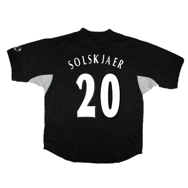 Manchester United 2002-03 Nike Training Shirt (L) (Solskjaer 20) (Good)_1