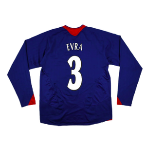 Manchester United 2005-06 Long Sleeve Away Shirt (M) (Excellent) (Evra 3)_1