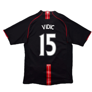 Manchester United 2007-09 Away Shirt (XXL) (Very Good) (Vidic 15)_1