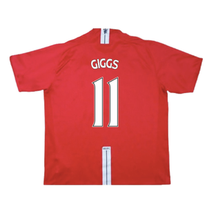 Manchester United 2007-09 Home Shirt (Excellent) (Giggs 11)_1