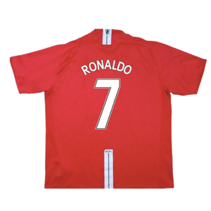 Manchester United 2007-09 Home Shirt (Very Good) (Ronaldo 7)_1