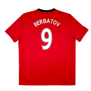 Manchester United 2009-10 Home Shirt (XL) (Very Good) (Berbatov 9)_1