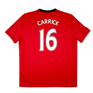 Manchester United 2009-10 Home Shirt (Very Good) (Carrick 16)_1