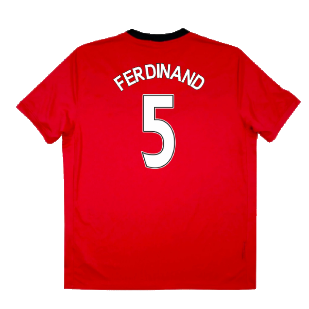 Manchester United 2009-10 Home Shirt (Very Good) (FERDINAND 5)_1
