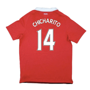 Manchester United 2010-11 Home Shirt (S) (Very Good) (Chicharito 14)_1