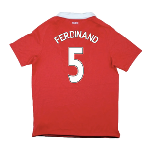 Manchester United 2010-11 Home Shirt (Very Good) (Ferdinand 5)_1