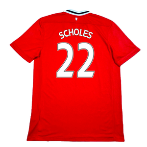 Manchester United 2011-12 Home Shirt (Very Good) (Scholes 22)_1