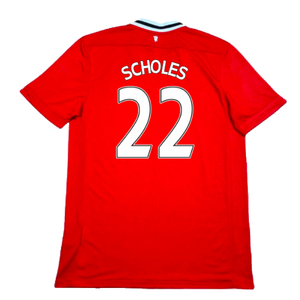 Manchester United 2011-12 Home Shirt (M) (Excellent) (Scholes 22)_1