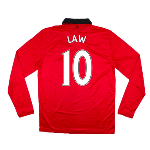 Manchester United 2013-14 Home Long Sleeve Shirt (L) (Mint) (Law 10)_1