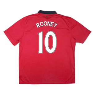 Manchester United 2013-14 Home Shirt (M) (Very Good) (Rooney 10)_1