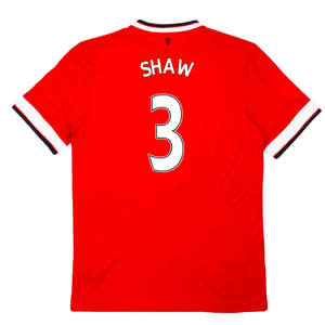 Manchester United 2014-15 Home (XL) (Excellent) (Shaw 3)_1