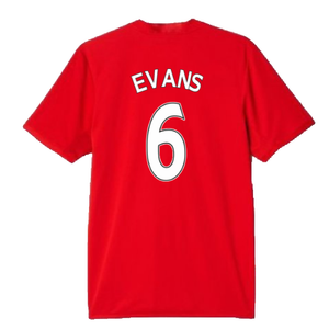 Manchester United 2015-16 Home Shirt (S) (Evans 6) (Very Good)_1