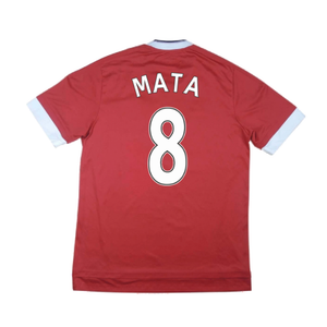 Manchester United 2015-16 Home Shirt ((Excellent) M) (Mata 8)_2