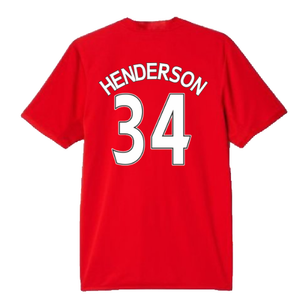 Manchester United 2015-16 Home Shirt (M) (Henderson 34) (Fair)_1