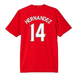 Manchester United 2015-16 Home Shirt (M) (Hernandez 14) (Fair)_1