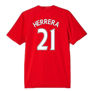 Manchester United 2015-16 Home Shirt (M) (Herrera 21) (Fair)_1