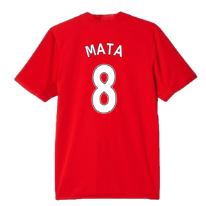 Manchester United 2015-16 Home Shirt (S) (Mata 8) (Good)_1