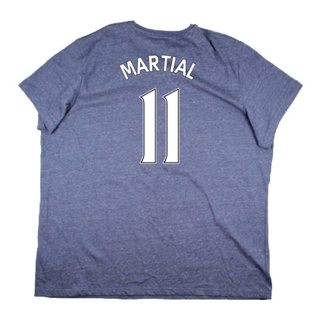 Manchester United 2016-17 Adidas T-Shirt (3XL) (Very Good) (Martial 11)_1