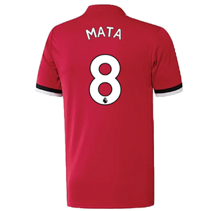 Manchester United 2017-18 Home Shirt ((Excellent) L) (Mata 8)_2