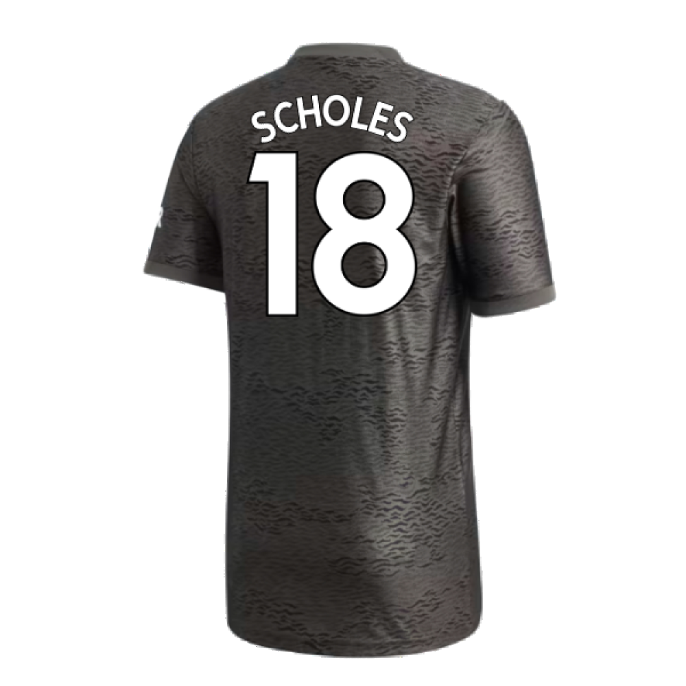 Manchester United 2020-21 Away Shirt (7-8y) (Mint) (SCHOLES 18)_1