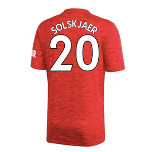 Manchester United 2020-21 Home Shirt (L) (Excellent) (SOLSKJAER 20)_1