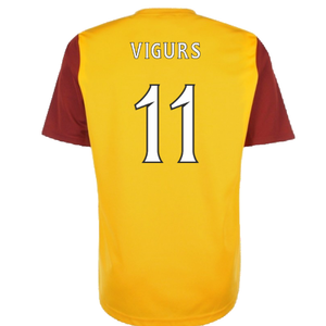 Motherwell 2013-14 Home Shirt (M) (Mint) (Vigurs 11)_1