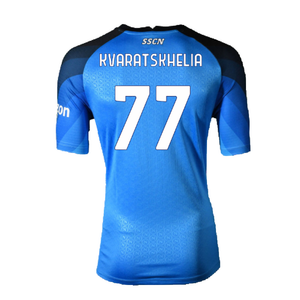 Napoli 2022-23 Home Shirt (XL) (Good) (Kvaratskhelia 77)_1