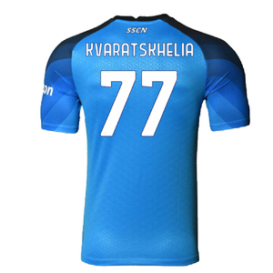 Napoli 2022-23 Player Issue Home Shirt (XL) (Good) (Kvaratskhelia 77)_1