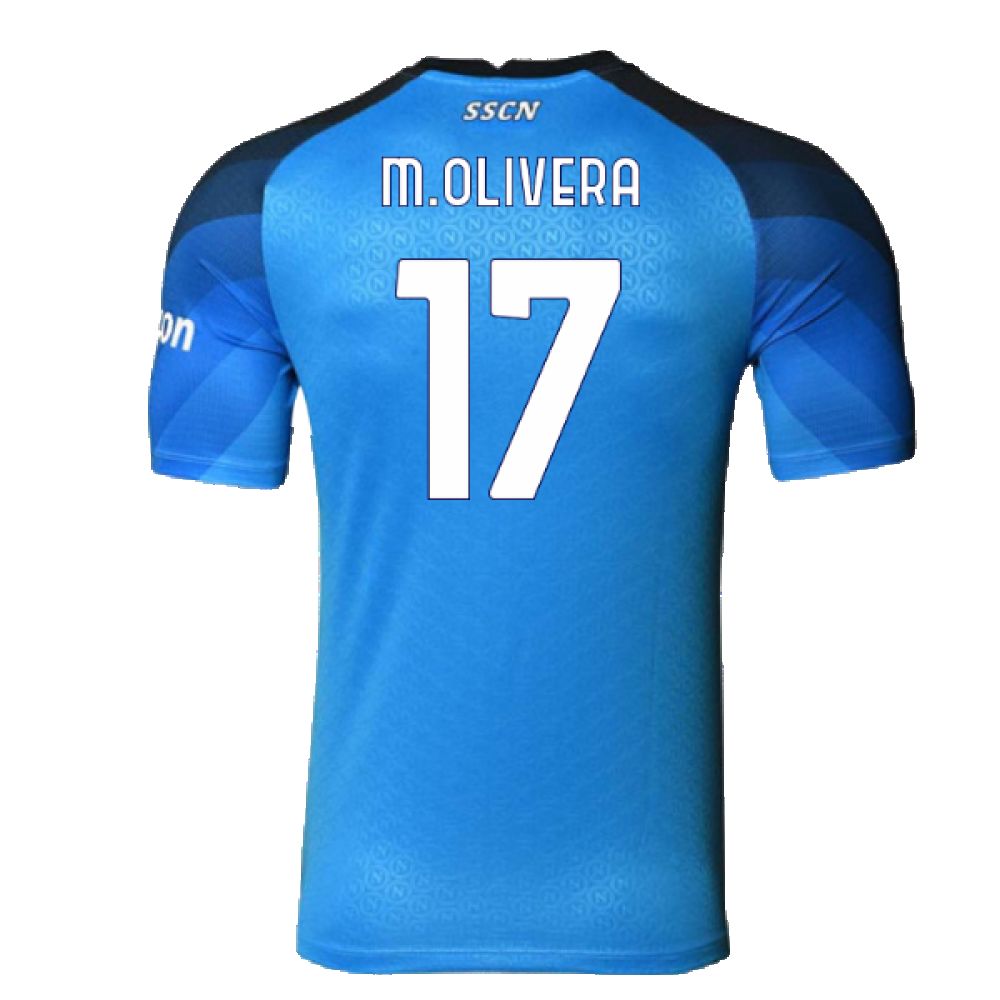 Napoli 2022-23 Player Issue Home Shirt (S) (Excellent) (M.Olivera 17)_1