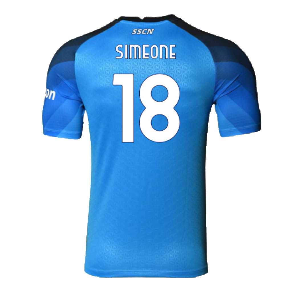 Napoli 2022-23 Player Issue Home Shirt (3XL) (Simeone 18) (Excellent)_1