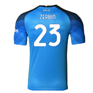 Napoli 2022-23 Player Issue Home Shirt (M) (Excellent) (Zerbin 23)_1