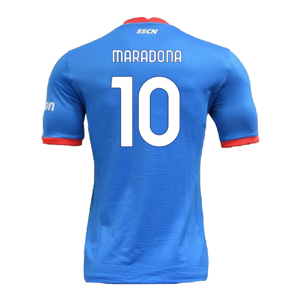 Napoli 2022-23 Special Edition Christmas Shirt (S) (Excellent) (Maradona 10)_1
