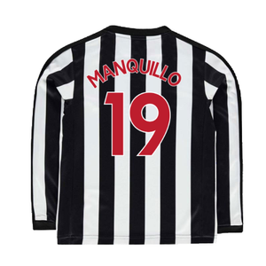 Newcastle United 2017-18 Long Sleeve Home Shirt (Sponserless) (L) (Manquillo 19) (Very Good)_1