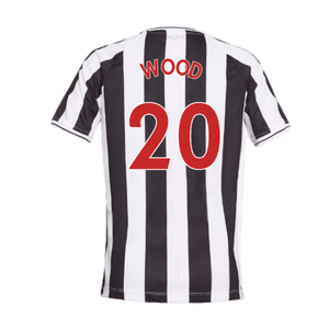 Newcastle United 2022-23 Home Shirt (Sponsorless) (M) (WOOD 20) (Excellent)_1