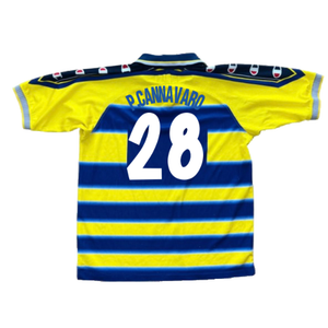 Parma 1999-2000 Home Shirt (S) (Good) (P.Cannavaro 28)_1