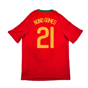 Portugal 2008-10 Home Shirt (M) (Very Good) (Nuno Gomes 21)_1