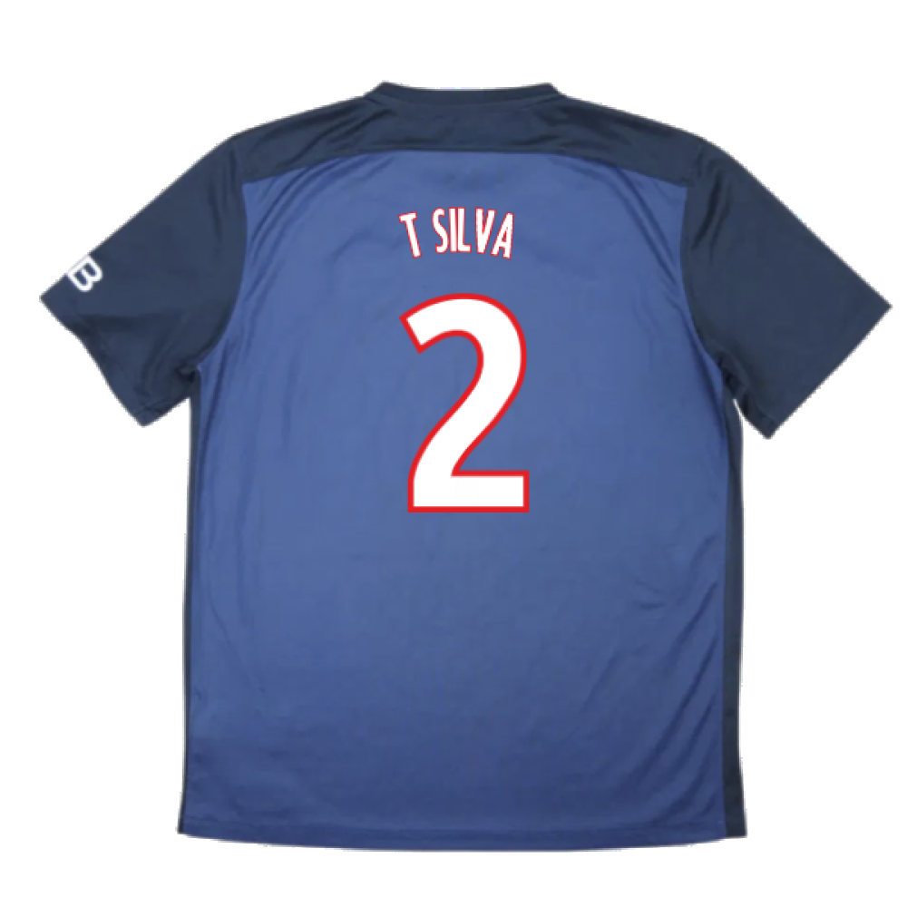 PSG 2015-16 Home Shirt (XL) (Mint) (T Silva 2)_1